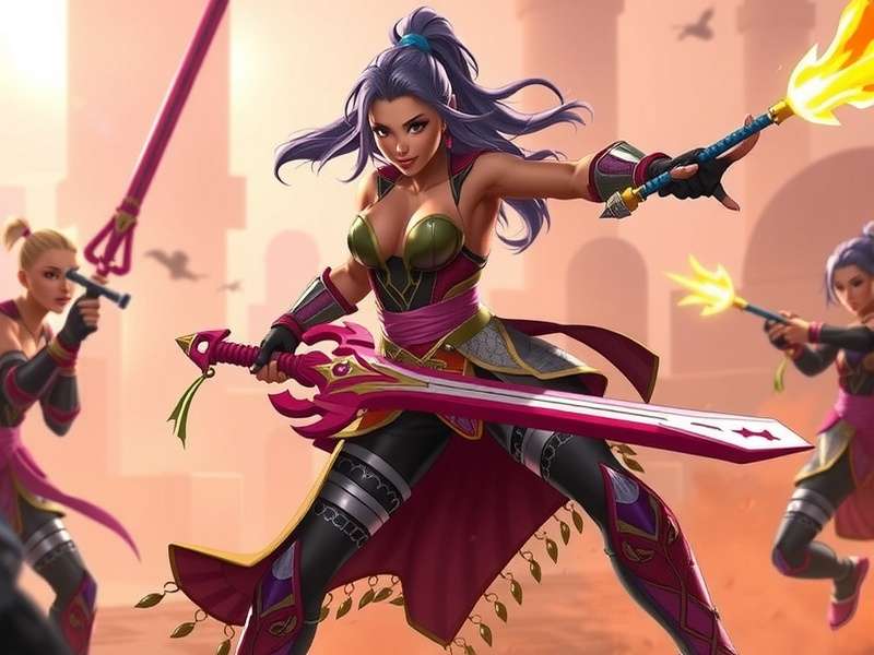 Anise Warrior Striker Combat Scene